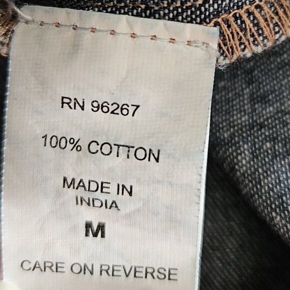 Turtle Bay Men's Pearl Snap Front Shirt Denim Western - size M - EUC - Picture 6 of 8